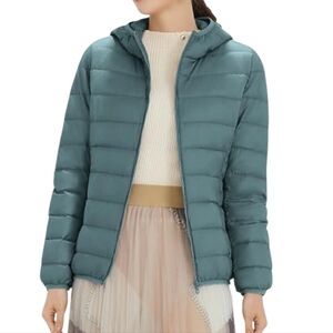 Amazon Essentials Green Puffer Jacket Kids XXL